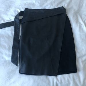 Black Leather Pencil Skirt